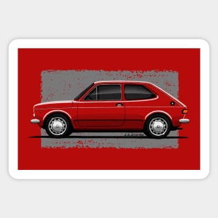 The classic utility car with light background Sticker